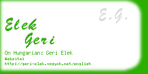 elek geri business card